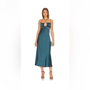 Codie Cut Out Dress in Jade